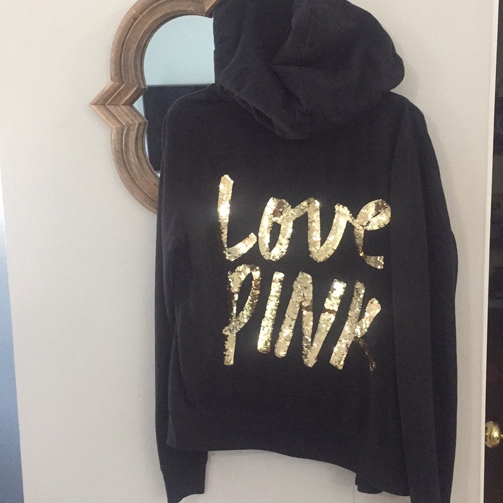 VS PINK BLING ZIP HOODIE
